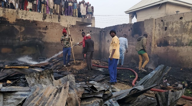 JUST IN: One Person Killed, Several Shops Razed As Fire Guts Central ...